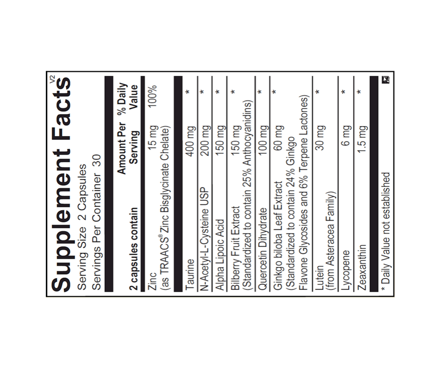 4 Sight - 60 Capsules Ortho-Molecular Supplement - Conners Clinic