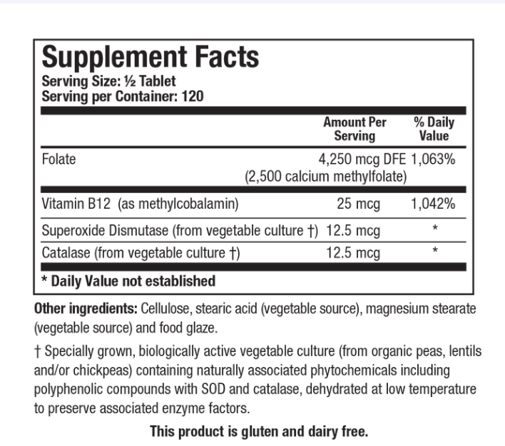 5-MTHF PLUS FORTE (60T)    * Biotics Research Supplement - Conners Clinic