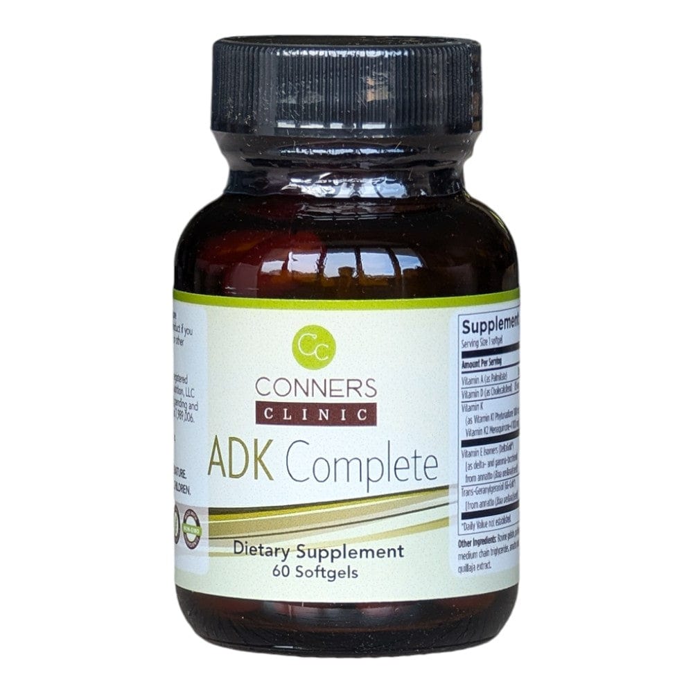 ADK Complete - Vitamin D, E, A & K - 60 capsules Conners Clinic Supplement - Conners Clinic