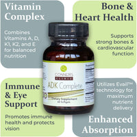 Thumbnail for ADK Complete - Vitamin D, E, A & K - 60 capsules Conners Clinic Supplement - Conners Clinic