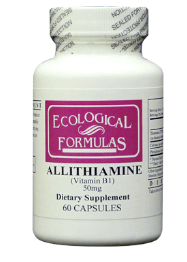 Allithiamine (Vitamin B1) 50 mg 60 caps.    * Ecological Formulas Supplement - Conners Clinic