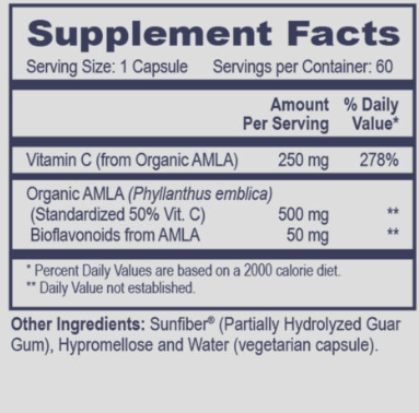 AMLA-C (Organic, Natural Vitamin C) * Prof Health Products Supplement - Conners Clinic
