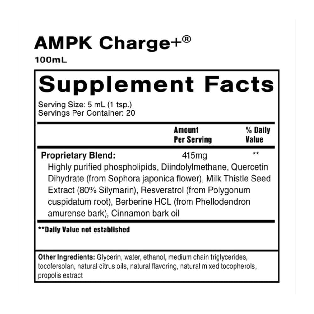 AMPK Charge+ 3.38 fl oz   * Quicksilver Scientific Supplement - Conners Clinic