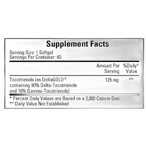 Annatto Tocotrienols 125 mg 60 gels.    * Ecological Formulas Supplement - Conners Clinic