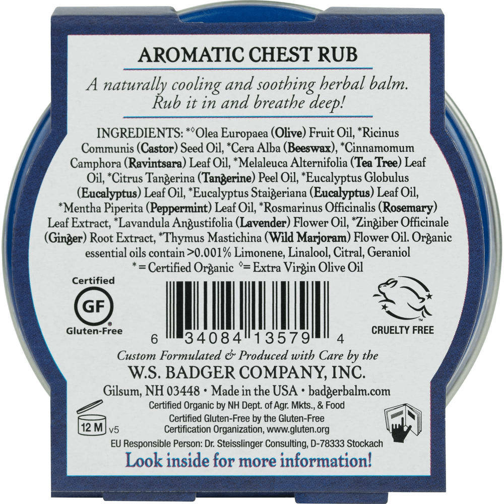 Aromatic Chest Rub * Badger Supplement - Conners Clinic