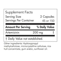 Thumbnail for Artemisinin 100 mg - 90 Caps Allergy Research Group Supplement - Conners Clinic