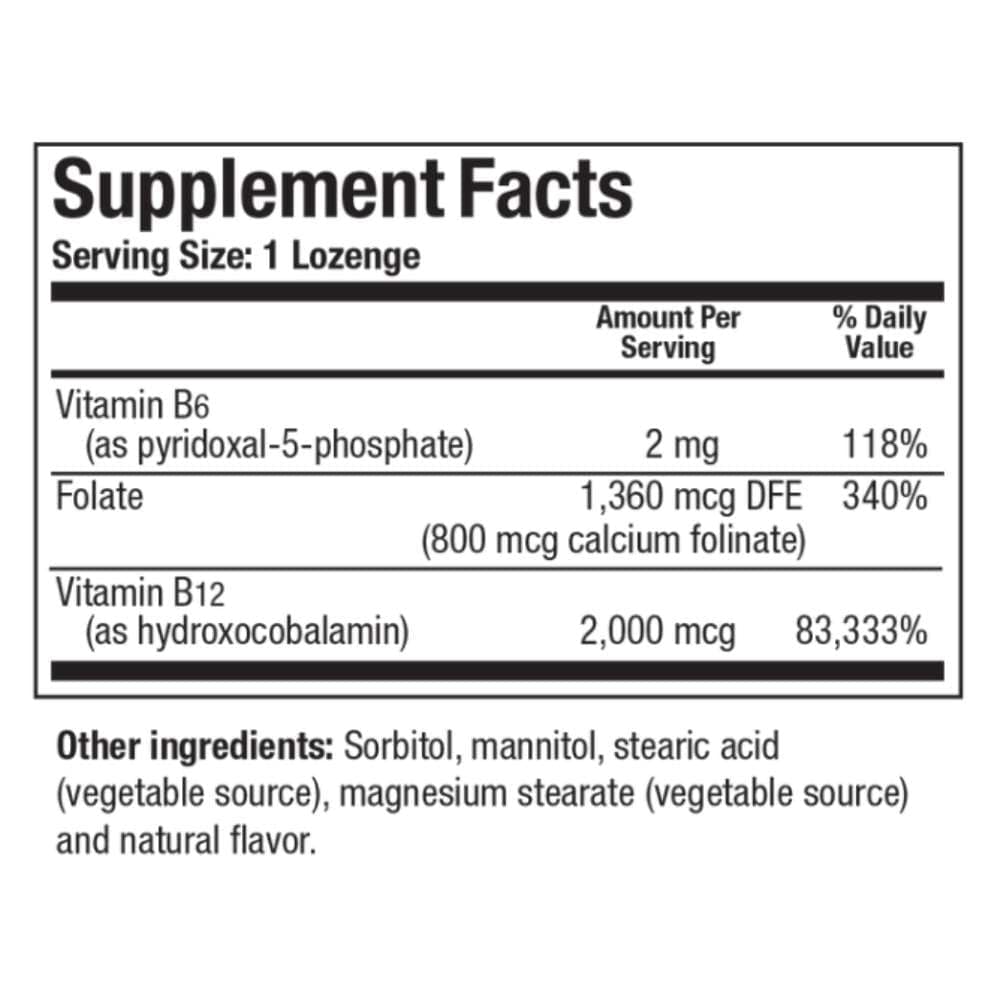 B12-2000 LOZENGES (60L)    * Biotics Research Supplement - Conners Clinic