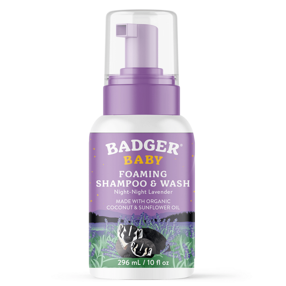 Baby Night-Night Foaming Shampoo & Wash, Lavender Badger Supplement - Conners Clinic