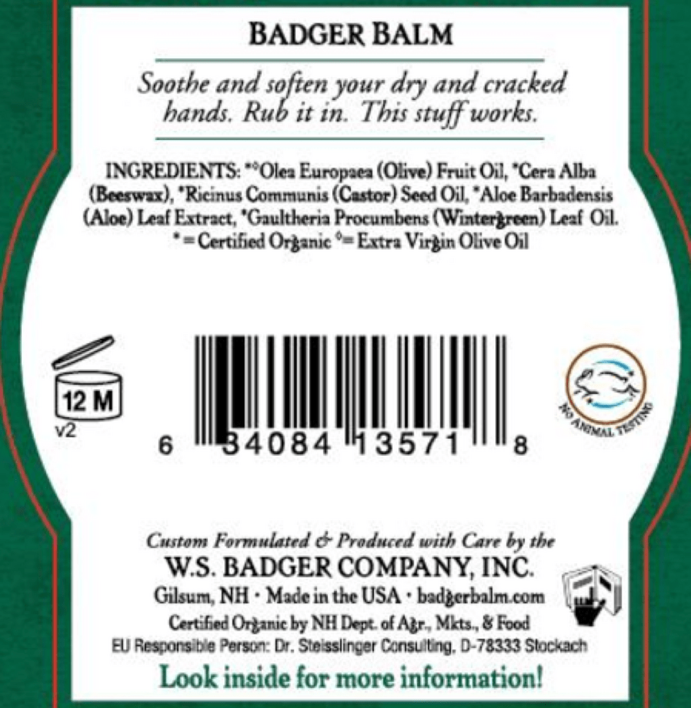 Badger Balm * Badger Supplement - Conners Clinic