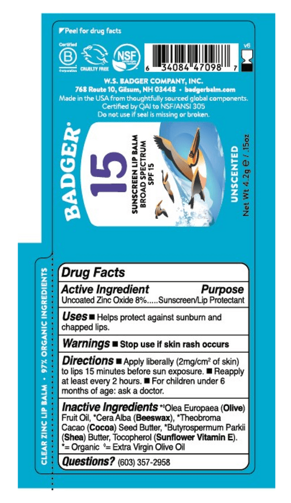 Badger SPF 15 Active Mineral Lip Balm Stick * Badger Supplement - Conners Clinic