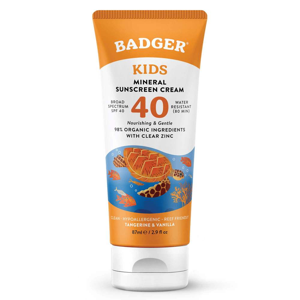 Badger SPF 40 Kids Mineral Sunscreen Cream * Badger Supplement - Conners Clinic