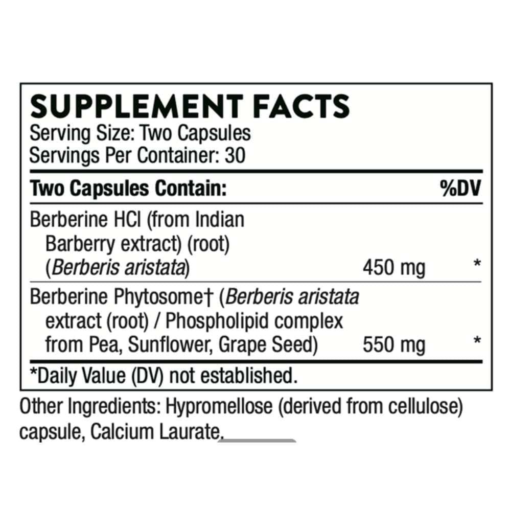 Berberine 60 caps * Thorne Supplement - Conners Clinic