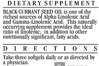 Thumbnail for Black Currant Seed 90 softgels.     * Ecological Formulas Supplement - Conners Clinic