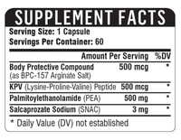 Thumbnail for BPC+KPV+PEA 500 * - 60 Caps Healthgevity Supplement - Conners Clinic