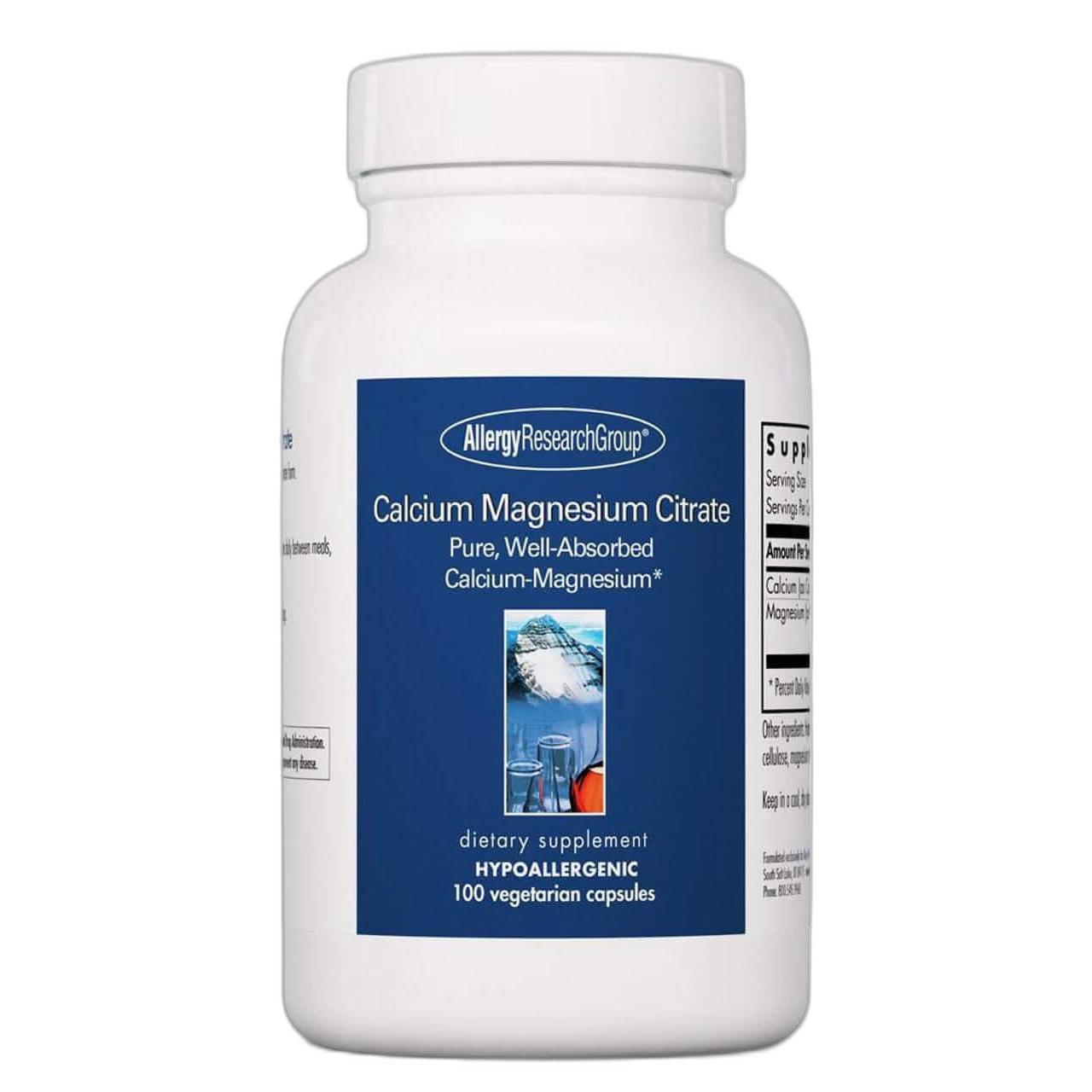 Calcium / Magnesium Citrate     * Allergy Research Group Supplement - Conners Clinic