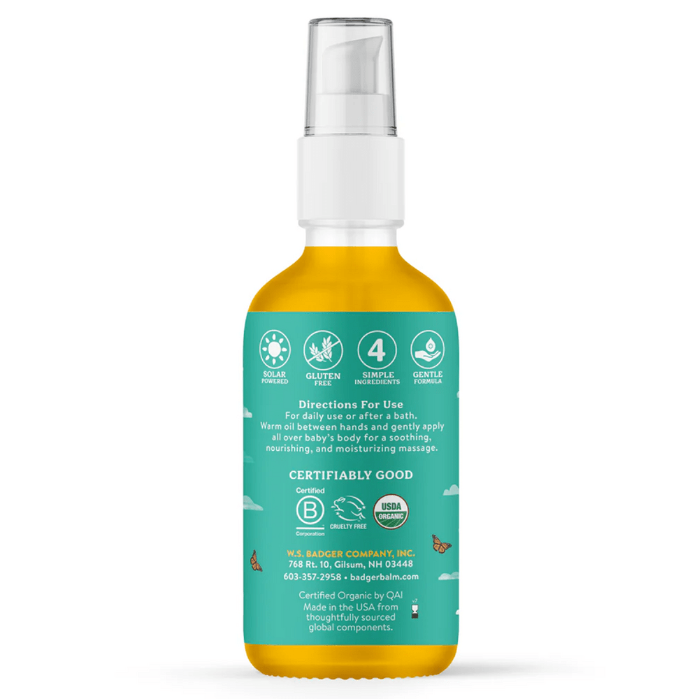Calming Baby Oil Glass Bottle * Badger Supplement - Conners Clinic