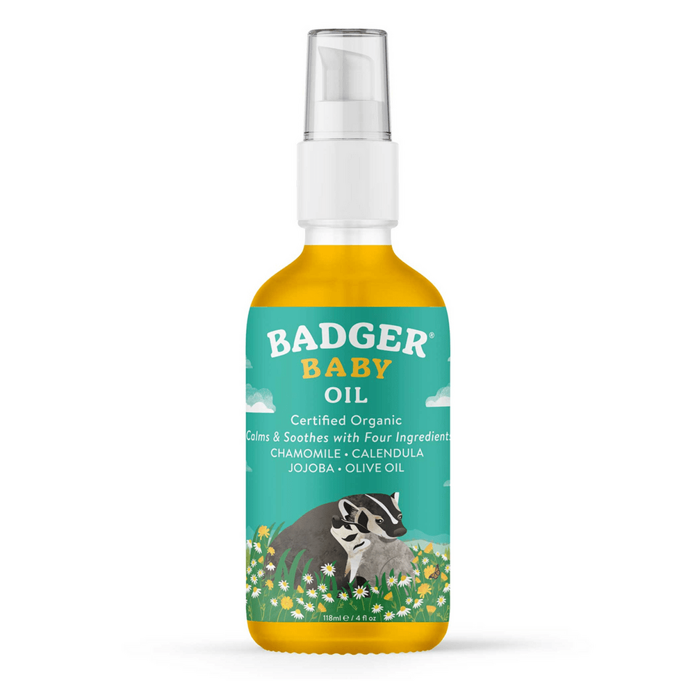 Calming Baby Oil Glass Bottle * Badger Supplement - Conners Clinic