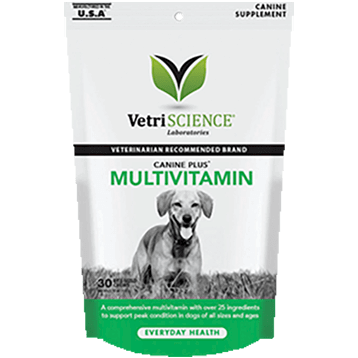 Canine Plus MultiVitamin 30 chews VetriScience Supplement - Conners Clinic