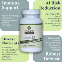 Thumbnail for Chronic LX - Chronic Lyme and Infections Immune Boost - 120 Capsules Conners Clinic Supplement - Conners Clinic