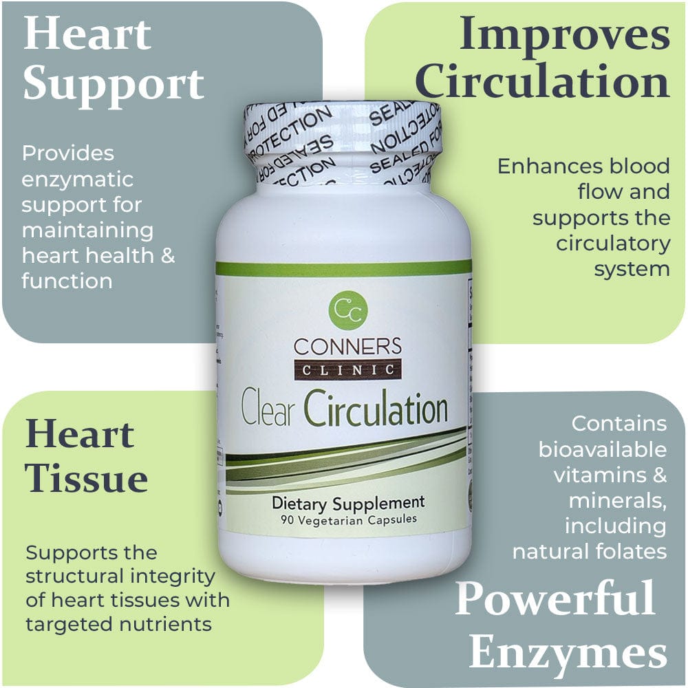 Clear Circulation - 90 caps Conners Clinic Supplement - Conners Clinic