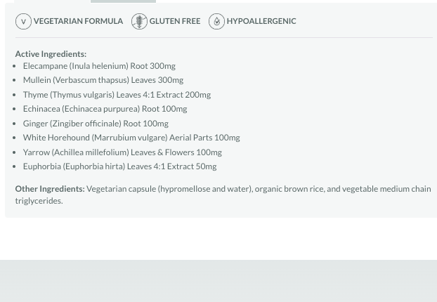 Clear Lung Rejuv - 180 caps Conners Clinic Supplement - Conners Clinic