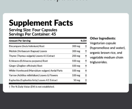 Clear Lung Rejuv - 180 caps Conners Clinic Supplement - Conners Clinic