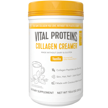 Collagen Creamer Vanilla 12 Servings.    * Vital Proteins Supplement - Conners Clinic