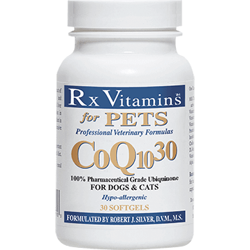 CoQ10 30 for Dogs & Cats 30 gels Rx Vitamins for Pets Supplement - Conners Clinic