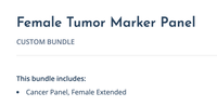 Thumbnail for Female Tumor Marker Panel Conners Clinic Labs Lab Test Kit - Conners Clinic