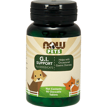 GI Support for Dogs/Cats 90 chewable tab * NOW Supplement - Conners Clinic