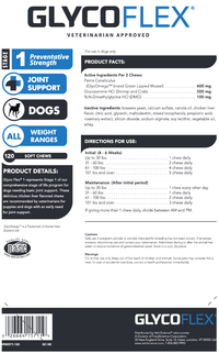 Thumbnail for GlycoFlex I SoftChews Dogs 120 chew VetriScience Supplement - Conners Clinic