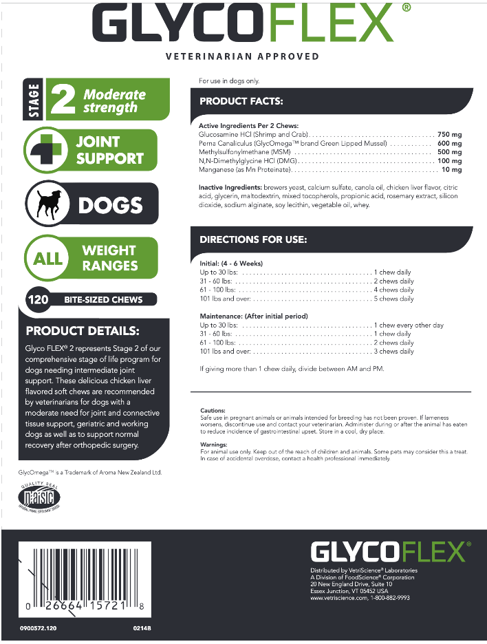 GlycoFlex II SoftChews Dogs 120 chew VetriScience Supplement - Conners Clinic