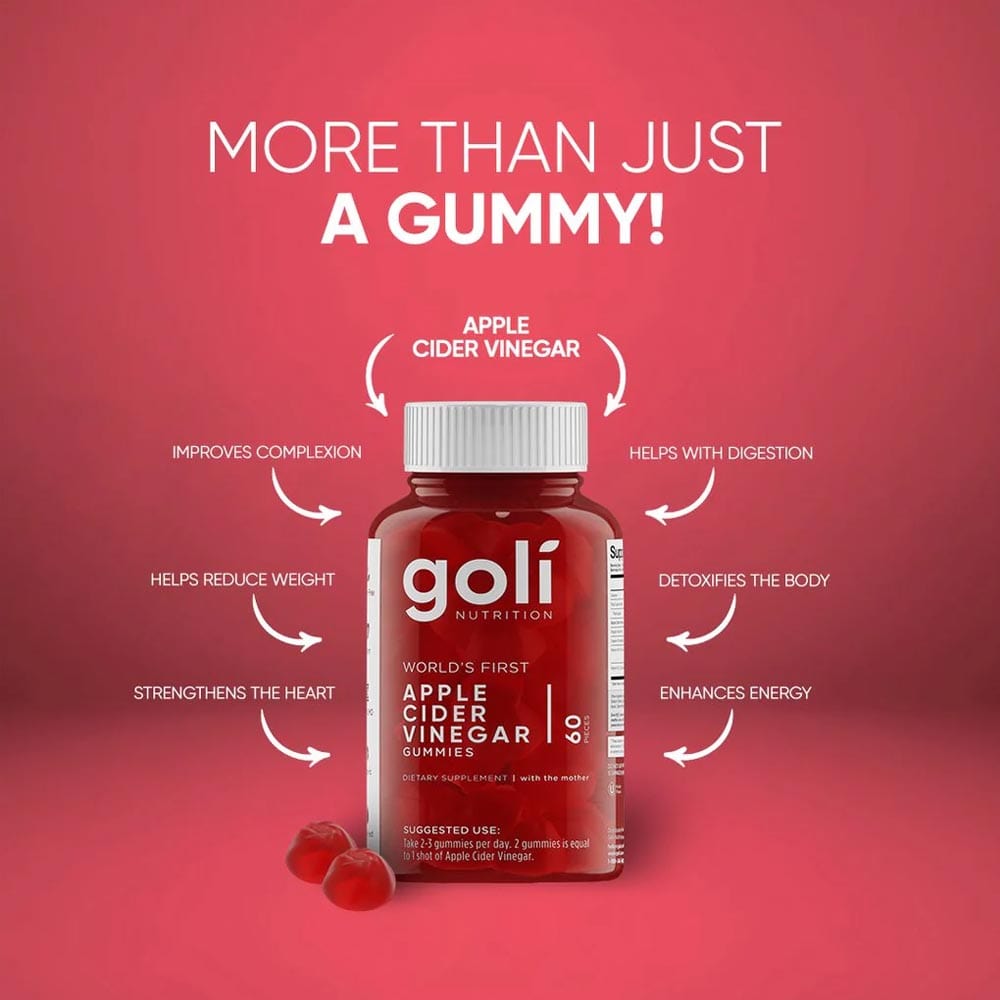 Goli Apple Cider Vinegar Gummy Vitamins - 60 Ct Goli - Conners Clinic