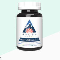 Thumbnail for High Omega-3 Fish Oil 60 Softgels    * Ayush Herbs - Conners Clinic