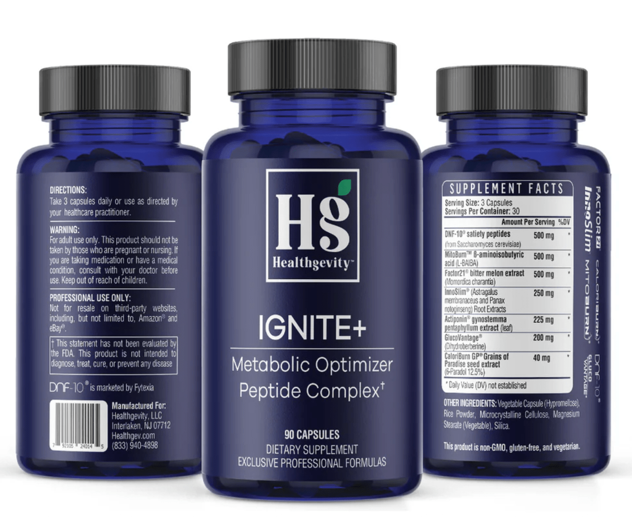 IGNITE+ * - 90 Caps Healthgevity Supplement - Conners Clinic