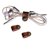 Thumbnail for Leather Cord Strap for Organizing your Headphone or Charger Cable Conners Clinic - Conners Clinic