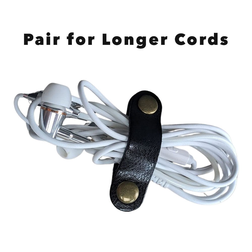 Leather Cord Strap for Organizing your Headphone or Charger Cable Conners Clinic - Conners Clinic