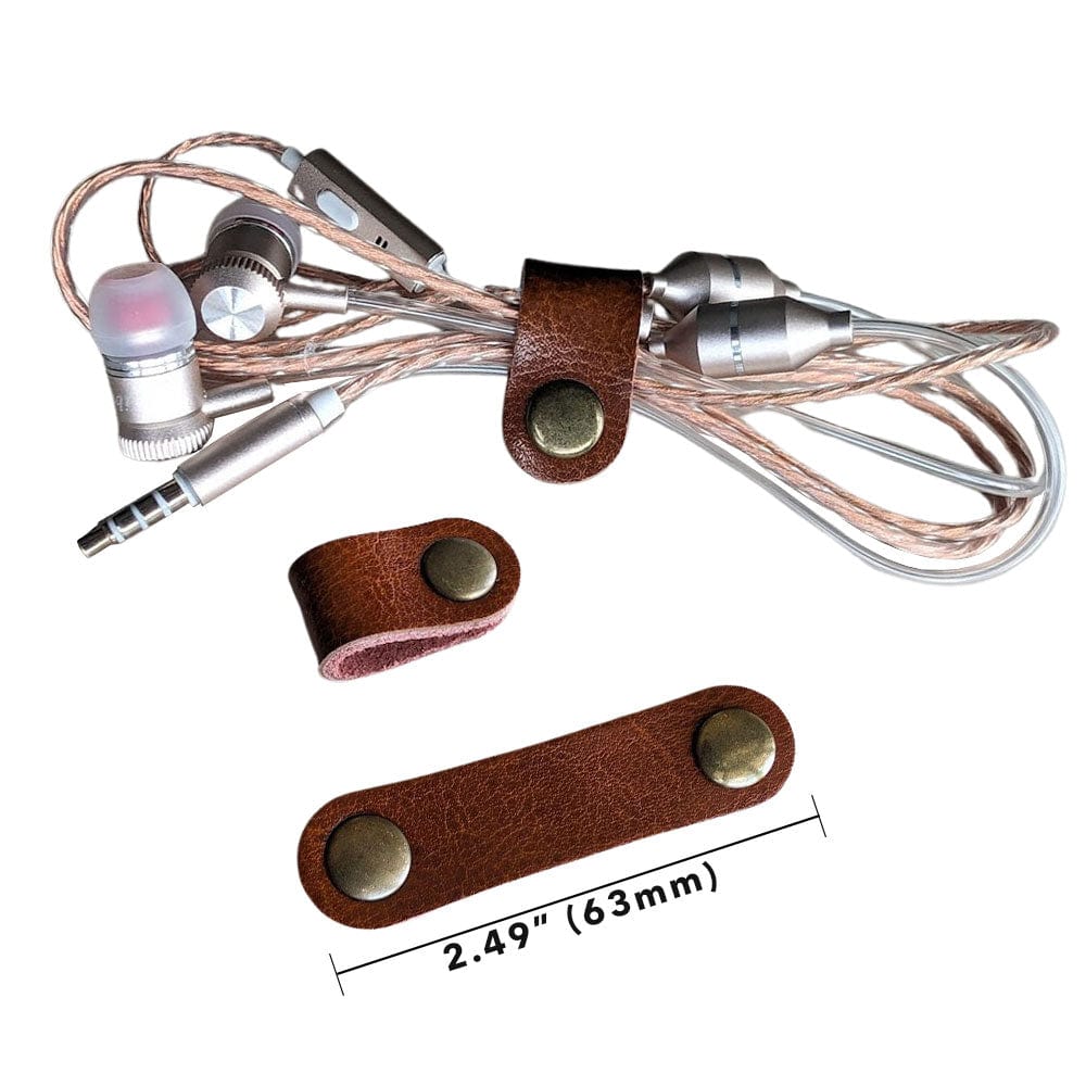 Leather Cord Strap for Organizing your Headphone or Charger Cable Conners Clinic - Conners Clinic