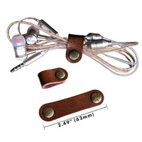 Thumbnail for Leather Cord Strap for Organizing your Headphone or Charger Cable Conners Clinic - Conners Clinic