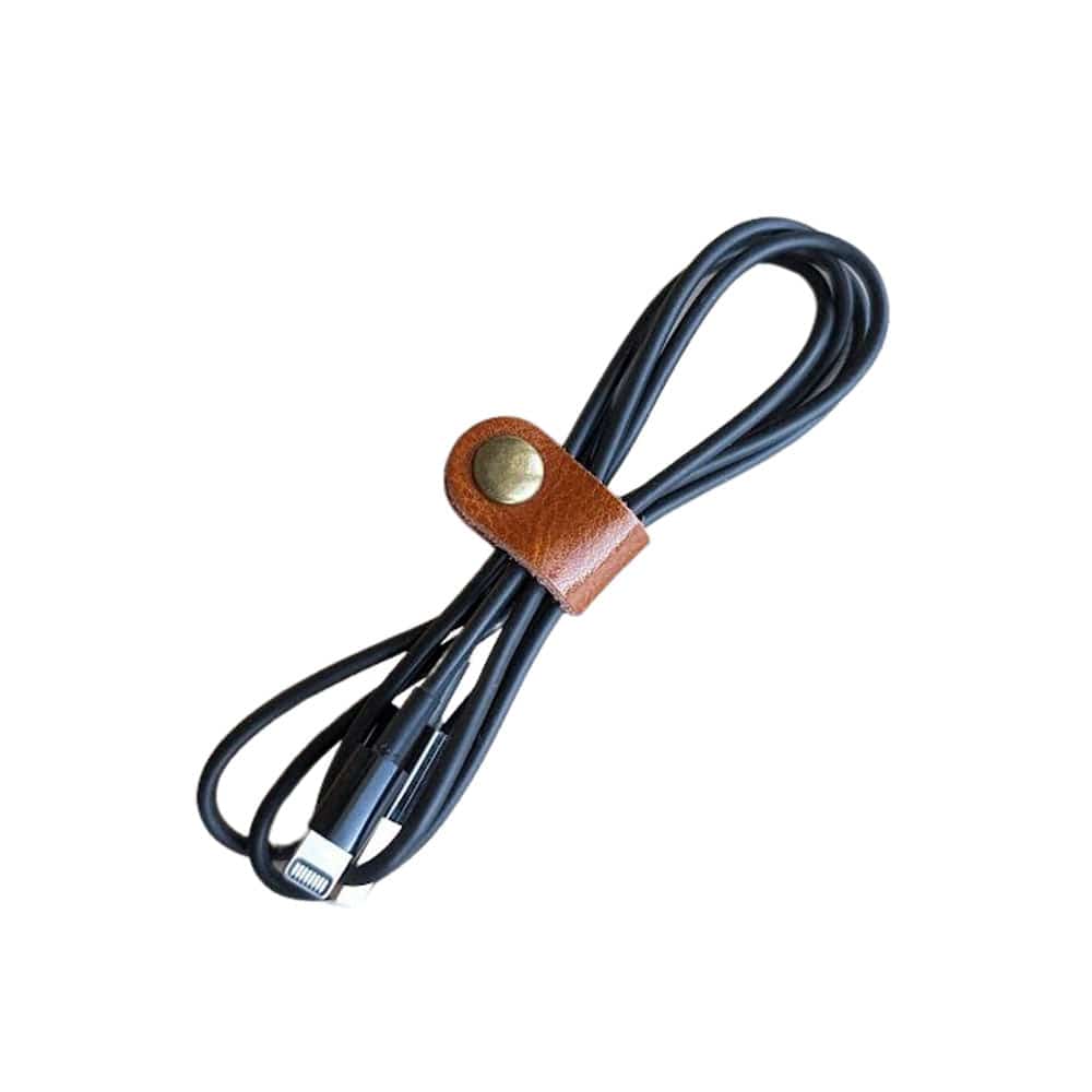 Leather Cord Strap for Organizing your Headphone or Charger Cable Conners Clinic - Conners Clinic