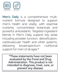 Thumbnail for Men's Daily 180 vcaps.    * EcoNugenics Supplement - Conners Clinic