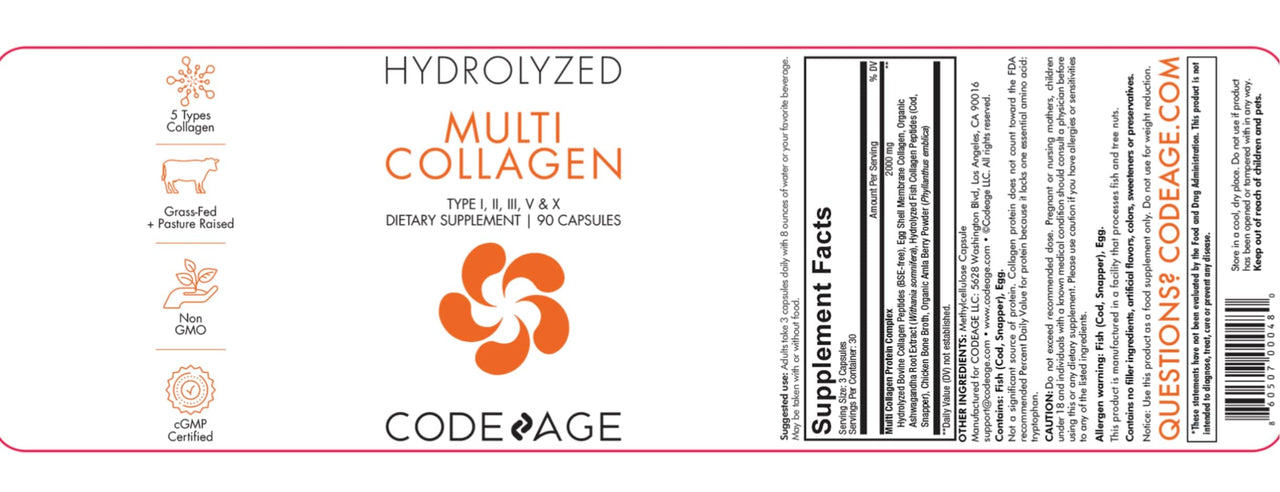 Multi Collagen Capsules 90 caps * Code Age Supplement - Conners Clinic