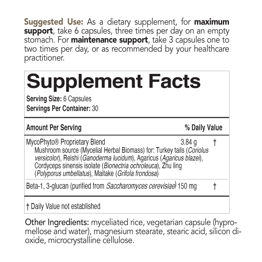 Mycoceutics MycoPhyto - 180 caps     * EcoNugenics Supplement - Conners Clinic