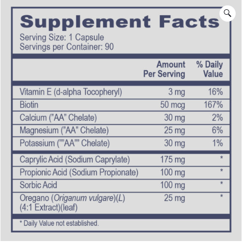 Mycostat Complex C - 90 Caps - PL Prof Health Products Supplement - Conners Clinic