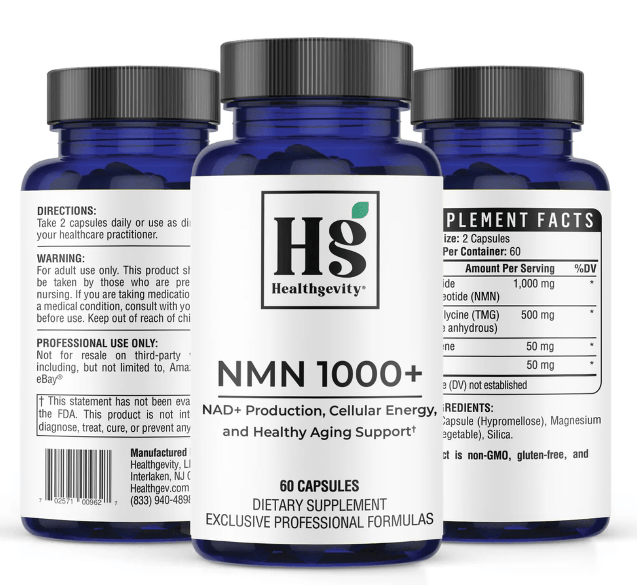 NAD SUPPORT+ 60 Caps * Healthgevity Supplement - Conners Clinic
