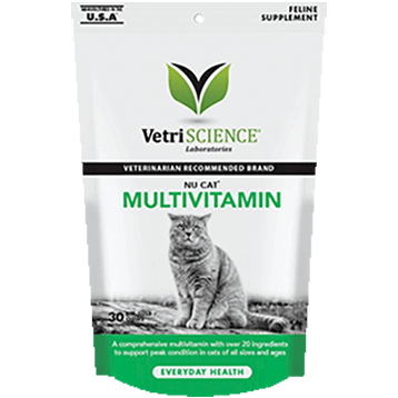 NuCat MultiVitamin 30 chew tabs VetriScience Supplement - Conners Clinic