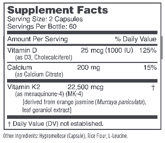 Osteo-K Minis 120 vegcaps NBI - Conners Clinic