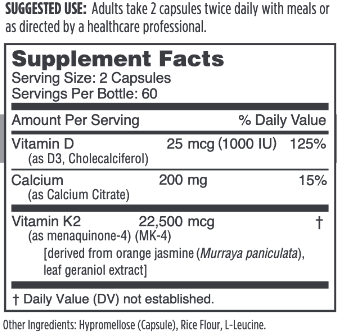 Osteo-K Minis 120 vegcaps NBI - Conners Clinic