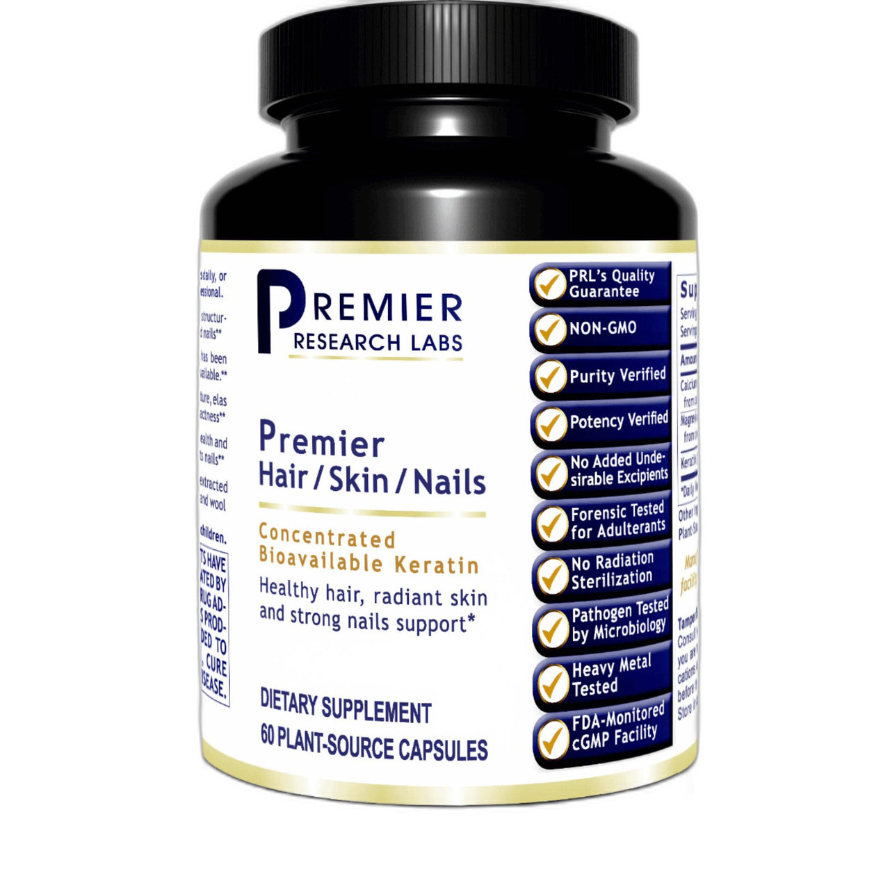 Premier Hair/Skin/Nails - formerly DermaVen - 60 Capsules Premier Research Labs Supplement - Conners Clinic