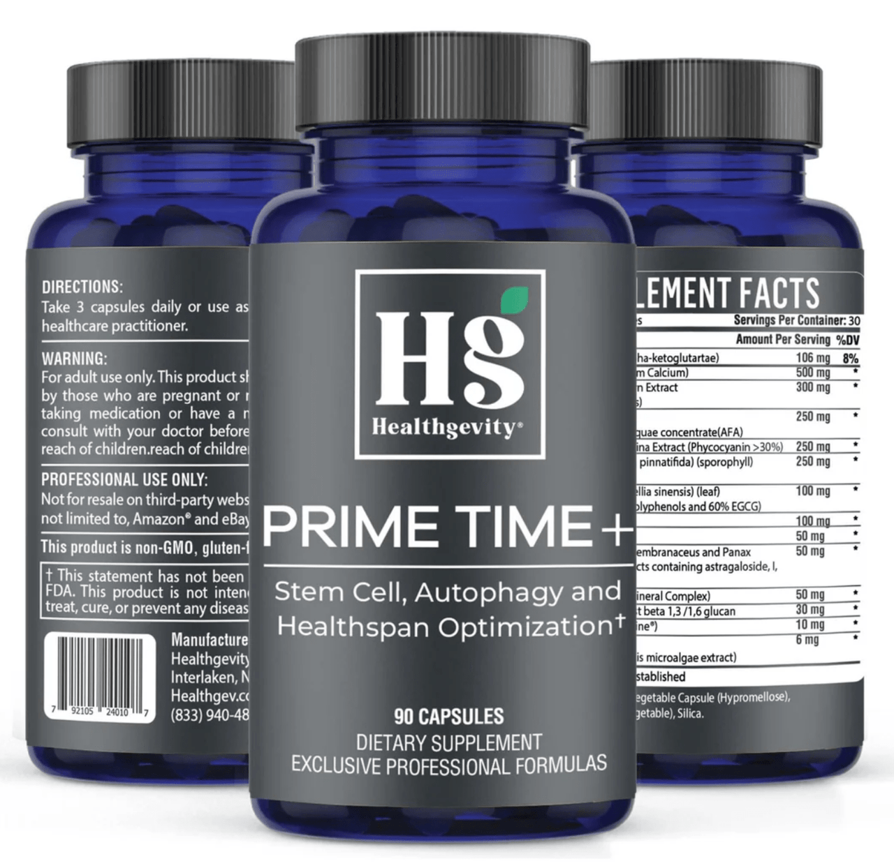PRIME TIME+ (AUTOPHAGY) 90 Caps * Healthgevity Supplement - Conners Clinic